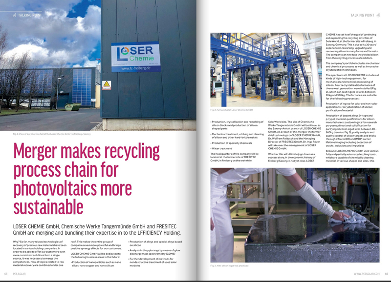 Loser Chemie GmbH in PES SOLAR Magazins